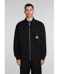 Carhartt - Casual Jacket In Black Cotton - Lyst