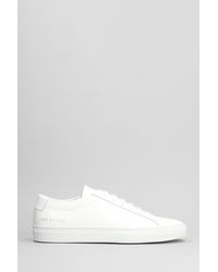 Common Projects - Achilles Low Sneakers In White Leather - Lyst