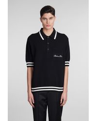 Balmain - Polo In Wool And Polyester - Lyst