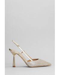 Chantal - Pumps In Platinum Leather - Lyst