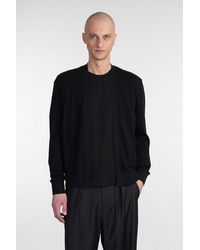 Attachment - Cardigan in Cotone Nero - Lyst