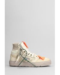 Off-White c/o Virgil Abloh - 3.0 Off Court Sneakers In Beige Leather - Lyst
