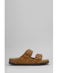 Birkenstock - Arizona Flats In Leather Color Suede - Lyst