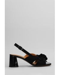 Chie Mihara - Sandali in Camoscio Nero - Lyst