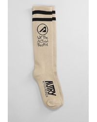 Autry - Socks In Beige Cotton - Lyst