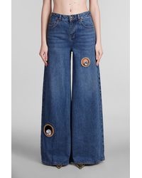 Area - Jeans in Cotone Blu - Lyst
