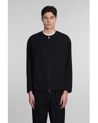 Attachment - Casual Jacket In Black Cotton - Lyst