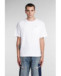 Palm Angels - T-Shirt in Cotone Bianco - Lyst