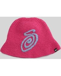 Stussy - Hats In Fuxia Acrylic - Lyst