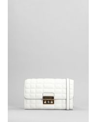 Michael Kors - Borsa a spalla Tribeca in Pelle Bianca - Lyst