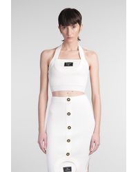 Balmain - Topwear in viscosa Bianca - Lyst
