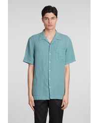 Massimo Alba - Venice Shirt In Green Linen - Lyst