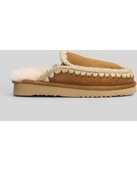 Mou - Eskimo Slipper Slipper-mule In Brown Suede - Lyst