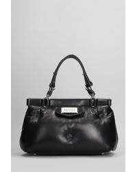Maison Margiela - Glam Slam Hand Bag In Black Leather - Lyst