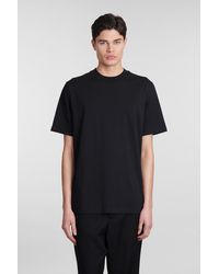Jil Sander - T-Shirt in Cotone Nero - Lyst
