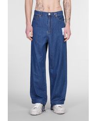 INSTRU(MEN-TAL) by MIHARA YASUHIRO - Pantalone in Cotone Blu - Lyst