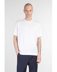 ZEGNA - T-Shirt in Cotone Bianco - Lyst