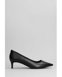 Michael Kors - Alina Pumps In Black Leather - Lyst