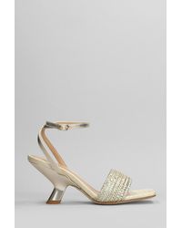 Chantal - Sandals In Platinum Leather - Lyst
