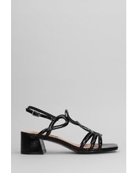 Bibi Lou - Nora 45 Sandals In Black Patent Leather - Lyst