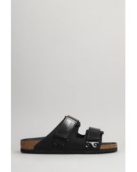 Birkenstock - Uji Flats In Black Suede And Leather - Lyst