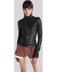 Rick Owens - Gary Jkt Leather Jacket In Black Leather - Lyst