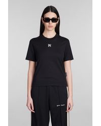 Palm Angels - T-shirt In Black Cotton - Lyst