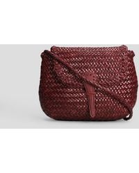 Dragon Diffusion - Mini City Bag Shoulder Bag In Bordeaux Leather - Lyst