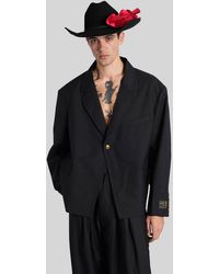 Willy Chavarria - Blazer In Black Wool - Lyst