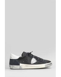Philippe Model - Sneakers Prsx Low in pelle e camoscio Nero - Lyst