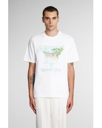Casablancabrand - Tennis Club Graphic-print Organic-cotton T-shirt X - Lyst