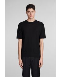 Ballantyne - T-shirt In Black Cotton - Lyst