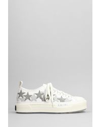 Amiri - Stars Court Low Sneakers In White Leather - Lyst