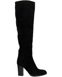 Julie Dee High Heels Boots In Black Suede