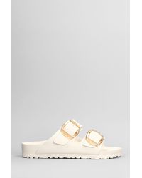 Birkenstock - Arizona Flats In Beige Rubber/plasic - Lyst