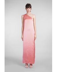 Lanvin - Dress In Rose-pink Viscose - Lyst