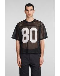 Stussy - T-Shirt in Poliestere Nera - Lyst