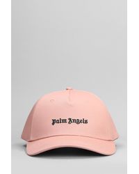 Palm Angels - Hats In Rose-pink Cotton - Lyst