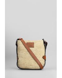 Isabel Marant - Tote Mini bayia in rafia Beige - Lyst