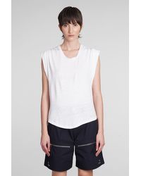 Isabel Marant - Kotty T-shirt In White Linen - Lyst