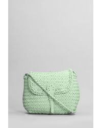 Dragon Diffusion - Mini City Shoulder Bag In Green Leather - Lyst