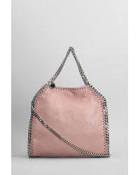 Stella McCartney - Mini Falabella Tote In Rose-pink Polyester - Lyst