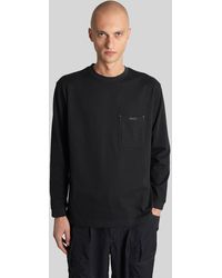 and wander - T-Shirt in Cotone Nero - Lyst