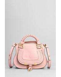 Chloé - Mercie Mini Shoulder Bag In Rose-pink Leather - Lyst