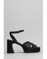 Pedro Miralles - Sandals In Black Leather - Lyst