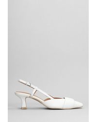 Carmens - Nicole Band Pumps In White Leather - Lyst