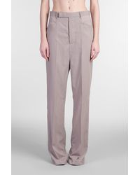 Rick Owens - Mastodon Trousers Pants In Beige Wool - Lyst