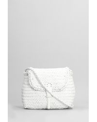 Dragon Diffusion - Mini City Shoulder Bag In White Leather - Lyst