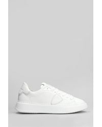 Philippe Model - Sneakers Temple Low in Pelle Bianca - Lyst