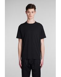 Low Brand - B229 T-shirt In Black Cotton - Lyst